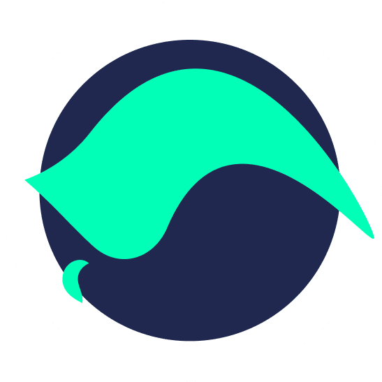 Icono del logotipo Aguas del Itsmo en color turquesa y azul marino